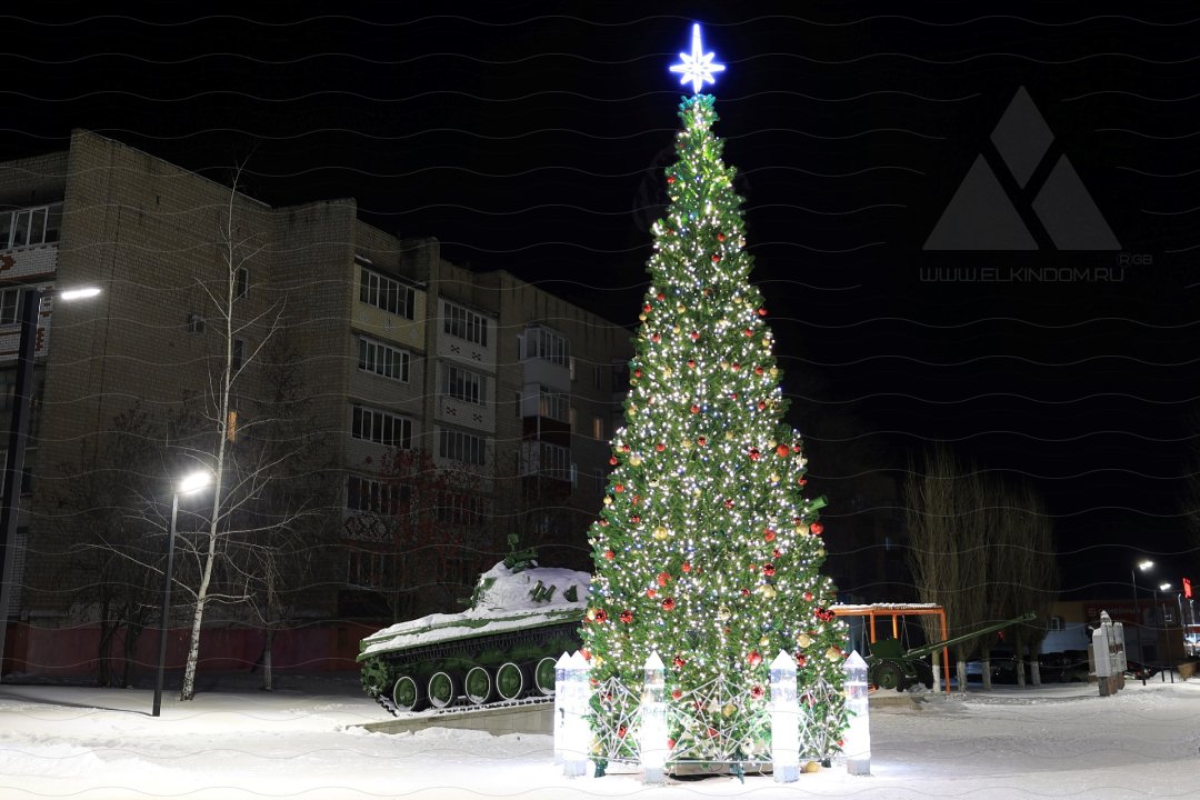 Ограждение со столбиками из кубиков льда
