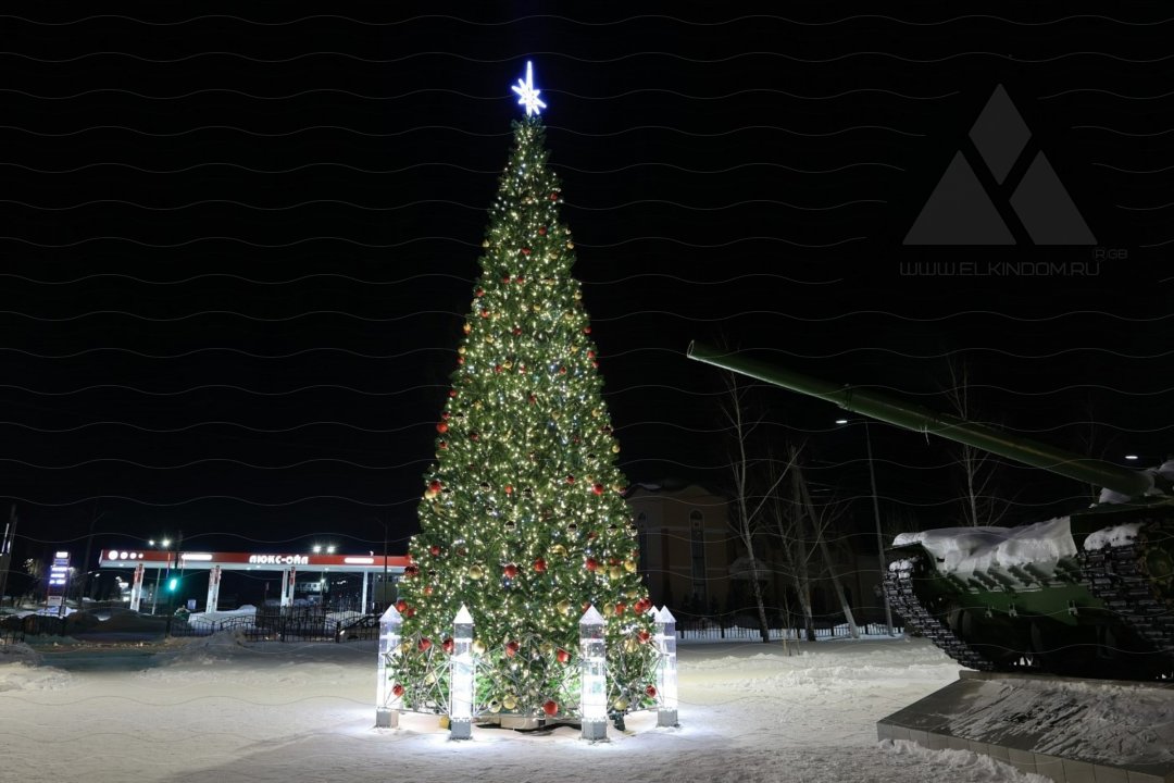 Ограждение со столбиками из кубиков льда